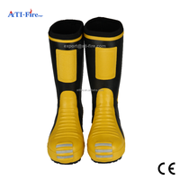 Bottes de sauvetage incendie EN15090 avec embout en acier, semelle antidérapante en caoutchouc, ignifuges, imperméables, résistantes à la chaleur, vente directe usine, OEM