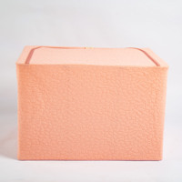 Boîte de rangement pliable en tissu non tissé moderne personnalisée, organisateur de rangements rectangulaire, capacité 35L, 50x40x33cm, pour la lessive, les jouets
