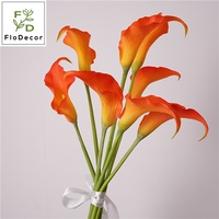 Hochwertige 60CM Künstliche Weiße Weiche Plastik-Rosa Calla-Lilie Realistische Blume für Hochzeit Wohnzimmer Tisch Heimdekoration