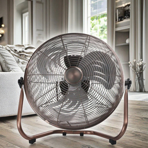 Ventilador de Piso de Metal Marrón Grande de 16 Pulgadas con Motor de Corriente Alterna de 3 Velocidades para Uso Doméstico, Hoteles, Garajes y Uso Comercial, Fabricante Industrial - Product Image 6