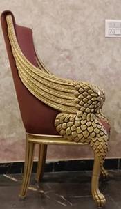 Chaise en teck vintage de style royal, best-seller, pour salon et hall d'hôtel, disponible pour la vente en gros - Product Image 4