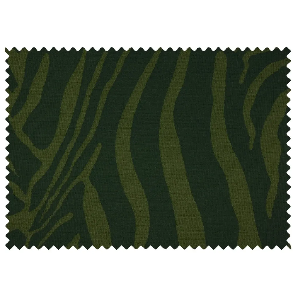 Tissu de 100% fil acrylique teint en solution de haute qualité pour la décoration de jardin-Siesta Texture 2 Corpi Green Zebra