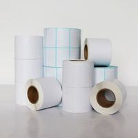 Étiquettes d'expédition adhésives thermiques directes personnalisées par le fabricant, imperméables et résistantes à l'huile, 4*6 pouces, 500 pièces/rouleau pour imprimantes thermiques