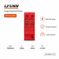 Parafoudre solaire photovoltaïque LY1-40C 20KA-40KA 2 pôles 2P DC 500V DPS Dispositif de protection contre les surtensions SPD