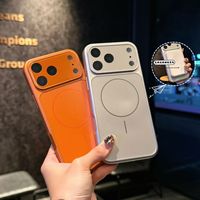 Couleur originale givrée magnétique antichoc pour iPhone 17/16/15 Pro Max étui avec lentille arrière nouveau Design housses de téléphone portable