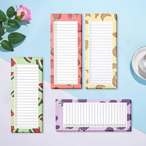 Bloc-notes magnétique détachable personnalisable à motifs de fruits et de fleurs, aimant doux pour réfrigérateur, idéal pour la prise de notes - Product Image 5
