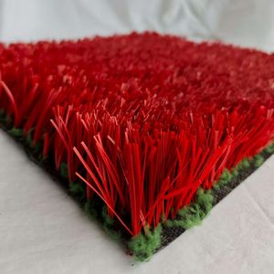 Suelo deportivo personalizado césped de fútbol césped sintético arcoíris césped artificial rojo césped sintético colorido para pasarela - Product Image 1