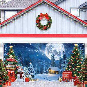 Bandera Navideña para Puerta de Garaje con Diseño de Grinch El Duende Verde, Decoración para Puerta de Garaje de <span class=keywords><strong>Grinchmas</strong></span>, Decoración para Fiestas en Interiores y Exteriores, Cubierta para Puerta de Navidad - Product Image 6