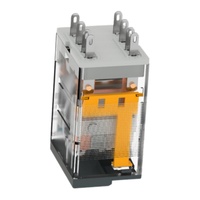 Petit relais pour Schneider RXM2LB2BD miniature, relais électromécaniques Harmony, 5A, 2CO, avec LED, 24V DC