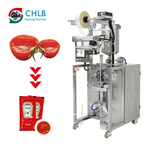 Automatic Small Auto Chili Honey Liquid Tomato Paste Sauce Ketchup Stick Sachet Packet Filling Sealing Packaging Packing Machine