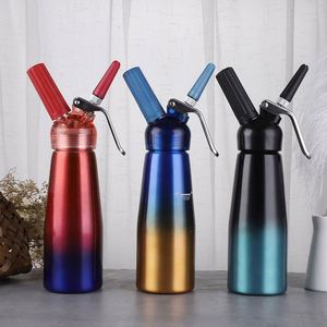 Highly Durable Aluminum <b>Whipped</b> <b>Cream</b> Dispenser Whip <b>Cream</b> Maker <b>Canister</b> with 3 Decorating Nozzles Cleaning Brush - Product Image 2