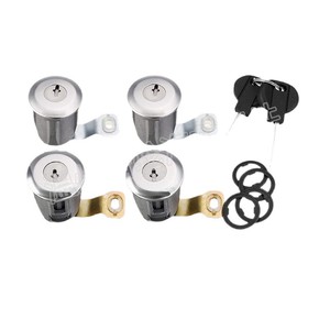 Cylindrical <b>Lock</b> Cylinder For Peugeot Citroen 4 Cylinder With 2 <b>Keys</b> A04580147 252522 9170.G3 - Product Image 1