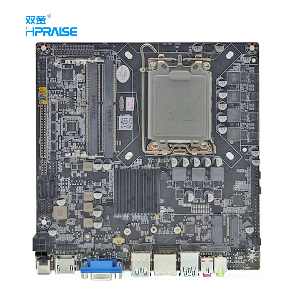 H610 LGA 1700 12th Gen DDR4 17*17 motherboard com processador de jogos mini atx motherboard