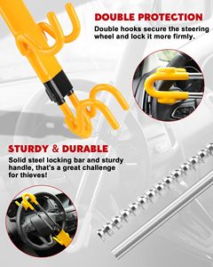 Produit Tendance : <span class=keywords><strong>Antivol</strong></span> de Volant Automatique Robuste pour <span class=keywords><strong>Voiture</strong></span> – Dispositif de Sécurité Réglable pour Véhicule - Product Image 6