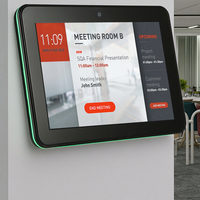 Tablette Android 10.1 pouces murale IP65 avec écran tactile capacitif anti-reflet pour affichage graphique en salle de réunion ou aéroport