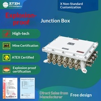 Boîte de jonction antidéflagrante, boîte de terminaison à sécurité renforcée, boîte de distribution d'éclairage étanche en aluminium moulé anti-poussière