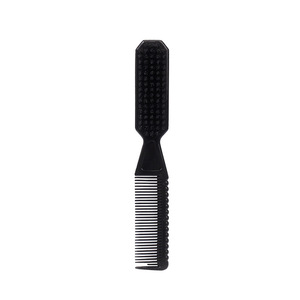 Peigne et brosse double usage pour hommes avec manche en plastique, pour <span class=keywords><strong>coiffure</strong></span>, <span class=keywords><strong>barbe</strong></span>, démêlage et coupe de cheveux - Outil de <span class=keywords><strong>coiffure</strong></span> - Product Image 5