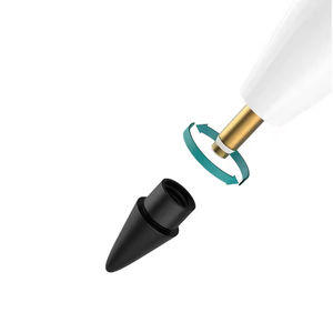 Stylet noir double couche souple et résistant, qualité officielle, pointes remplaçables, 1ère et 2ème génération, pour tablette, en métal - Product Image 3