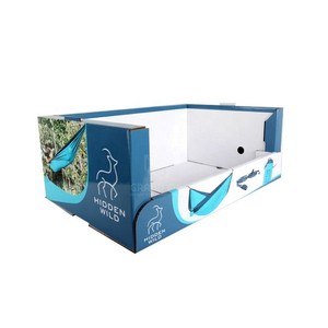 Customizable Corrugated <strong>Cardboard</strong> PDQ Display Boxes-Eco-Friendly Waterproof Foldable Handle Supermarket Stackable Carton <strong>Tray</strong> - Product Image 4
