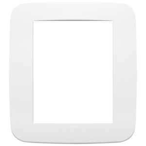 Vimar Placca Rotonda 8M Polar Opaca 18.5x18.5x2.2 Copertura Interruttore a Muro - Product Image 1