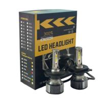Ampoule de phare LED H4 à haute luminosité, double faisceau, 35W, 6000K, 2000-2800LM, DC 9-32V, kit de conversion de phare LED pour voiture, camion, SUV