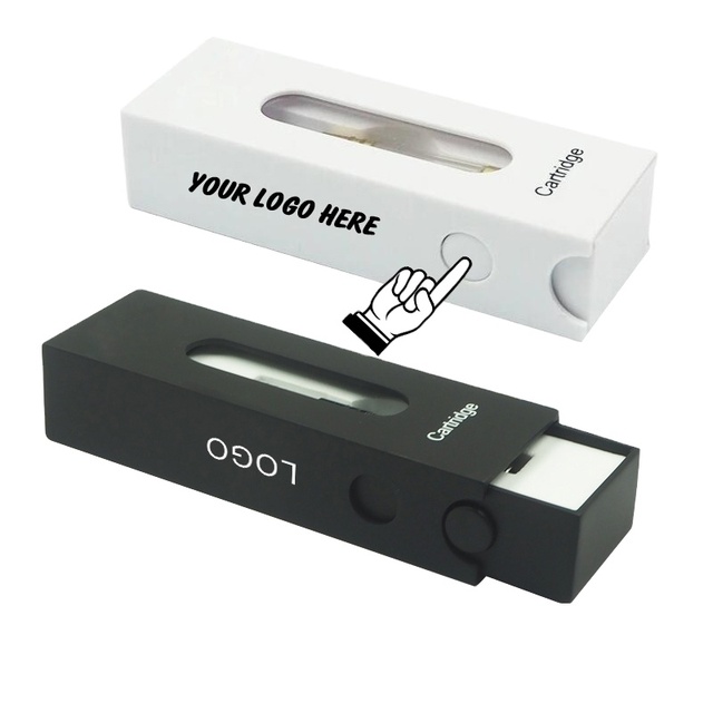 Wholesale Custom Logo Empty Recyclable Cigarette Packaging Box Drawer Box With Window