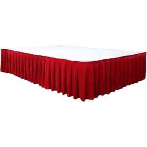 Rok murah, rok lipat, rok sutra, celemek panggung pabrik untuk pesta pernikahan, dekorasi teater, dan acara lainnya - Product Image 1