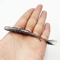 Leurre souple Alpha Glitter T Tail 9,5 cm 3,2 g, appât en silicone, nage réaliste, pour la pêche au bar, au brochet, à la truite en eau douce et en eau salée