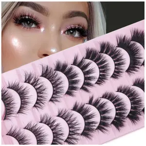 Eyelash Box False Mink Lash Private Label Custom 12mm 3d False Eyelash Packaging Box Mink Eyelashes