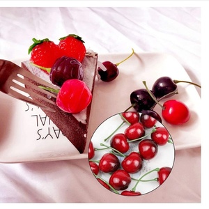 Quả Anh Đào Đỏ Nhân Tạo Trái Cây Giả, Bản Sao Dripes, Trái Cây Anh Đào - Product Image 5