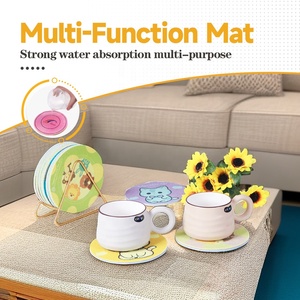 多層ティアラブルレインボークロス多機能クリーニングクロスカスタマイズされたサイズは、コースターまたはフットパッドとして使用できます - Product Image 5