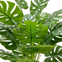 Plante artificielle Monstera moderne de 58 cm avec pot, plante artificielle Bonsaï pour décoration intérieure
