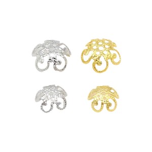 ที่ใส่ดอกไม้ห้ากลีบ ชุบทอง 18K ทำจากทองแดง สำหรับงาน DIY เครื่องประดับ ใช้ทำสร้อยข้อมือ - Product Image 5
