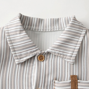 Completo autunnale a maniche lunghe per neonati, abito formale da gentiluomo per bambini di un anno, camicia e set tre pezzi primavera/autunno - Product Image 2
