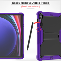 Étui de tablette robuste en silicone de qualité supérieure pour les professionnels du terrain avec support pour Samsung Galaxy Tab S9 Plus/S10 Plus