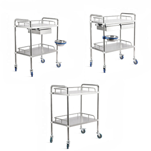 바퀴를 가진 저가 승진 스테인리스 비상사태 처리 트롤리 병원 손수레 - Product Image 5