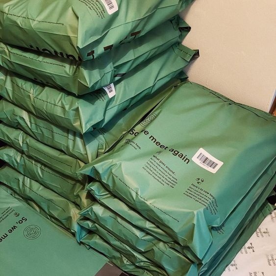 Supplier Custom Green Postage Courier Polymailer Biodegradable Shipping Envelope Packaging Poly Mailer Mailing Bags for Clothing