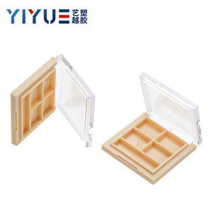 กล่องใส่อายแชโดว์4สีกล่องเครื่องสำอางพลาสติกเปล่ากล่องเครื่องสำอางกล่องเปล่าพร้อมช่องใส่แปรง - Product Image 6