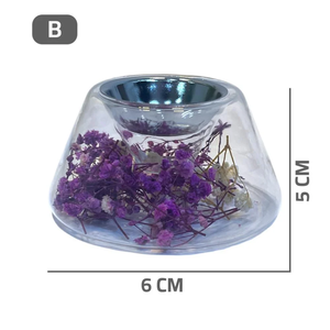 2026 İslami Tarz Cam Tütsülük Kurutulmuş Çiçeklerle - Ev Dekorasyonu, Ramazan ve Bayram Hediyesi için Arap <span class=keywords><strong>Bakhoor</strong></span> Tütsülüğü - Product Image 3