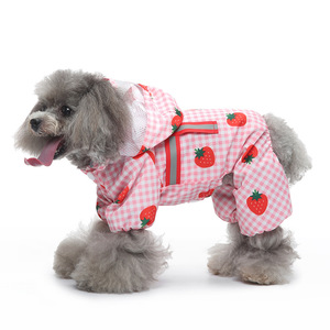 Quchonpet - Impermeable para Perros con Estampado de Múltiples Colores, Chaqueta Impermeable, Traje para Mascotas, Abrigo para Perros, Lindo Impermeable para Perros - Product Image 3