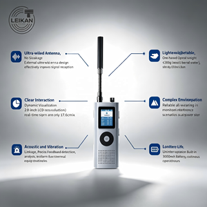 Détecteur passif <span class=keywords><strong>de</strong></span> drones 600 MHz~6 GHz Plug & Play avec écran LCD 2 pouces, vidéo numérique/analogue double, portée 1-1,5 km, protection <span class=keywords><strong>de</strong></span> terminal <span class=keywords><strong>de</strong></span> <span class=keywords><strong>sécurité</strong></span> - Product Image 3