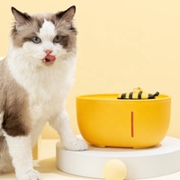 Fontaine d'eau pour chat, distributeur d'eau pour chats 2L grande capacité petite abeille abreuvoir pour animaux de compagnie