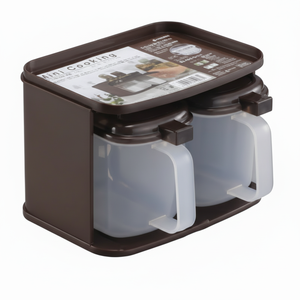 Inomata-Mini botella marrón de almacenamiento para condimentos de cocina - Product Image 1