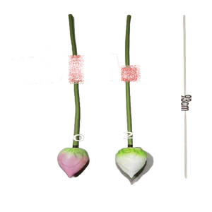 2025 más nuevo 93cm solo PE Artificial Lotus Bud Spray graduación Navidad Día de San Valentín Día de la madre nueva Pascua Acción de Gracias - Product Image 3
