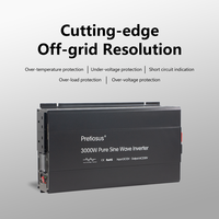 Pretiosus Inverter 3000 Watt Dc à Ac Pure Sine Wave Solar/voiture/appareil Power System Inverter Power Converter avec LCD