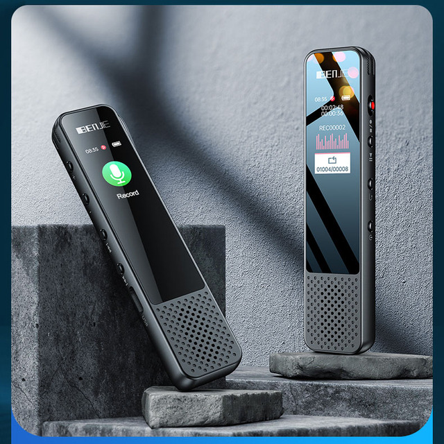 High Quality Smart Portable Mini Digital Voice Recorder 16GB Factory Price IPS Color Screen C-Type USB Long Time Recording WAV