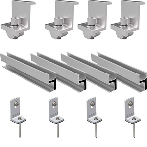Estructura para Paneles Solares, Kit de Montaje en Suelo, Soporte para Módulos Fotovoltaicos, Marco de Montaje de Aluminio para Instalación en Suelo - Product Image 1