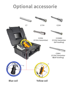 OEM 14MM Mini Cabeça 7 ''TFT Monitor 20M/30M/40M/50M Cabo CCTV Endoscópio Esgoto Dreno Pipeline <span class=keywords><strong>Camera</strong></span> for Plumbing Pipe Inspeção - Product Image 3