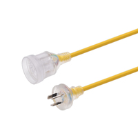 SAA-Zulassung 10A 15A 250V Australien 3-poliger Stecker mit wasserdichtem Verlängerung kabel für Stecker und Buchse