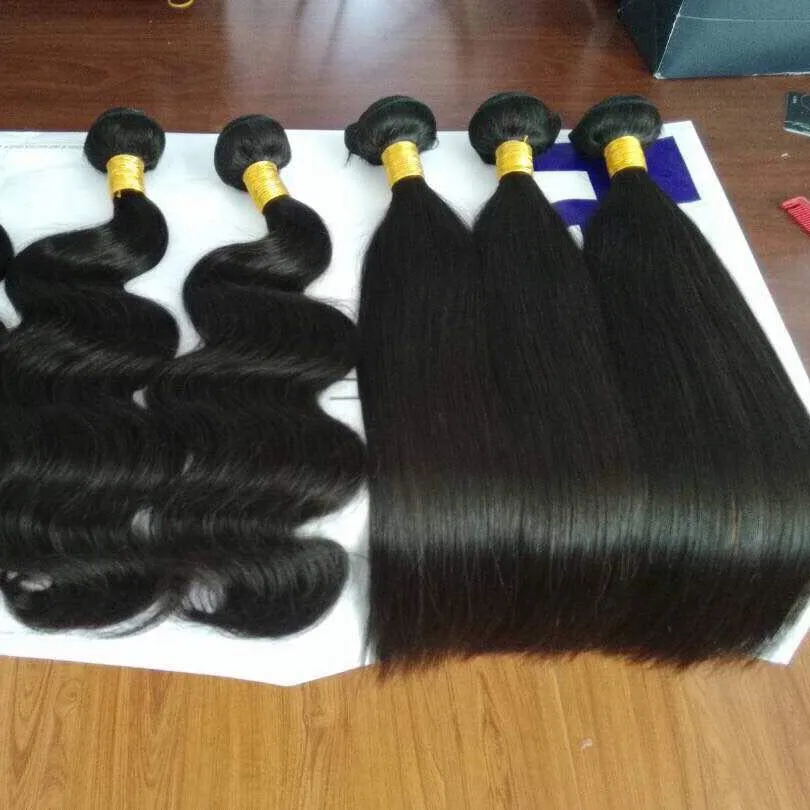 10A Brazilian Hair Raw Virgin Cuticle Aligned Hair Free Sample Virgin Brazilian Human Hair Bundles with Closure